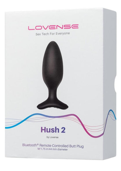 Hush 2 Rechargeable Vibrating Anal Plug - App Compatible