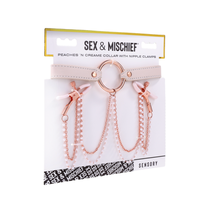 Peaches 'n CreaMe Collar with Nipple Clamps