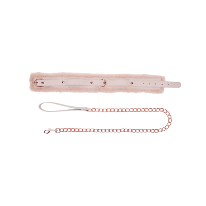 Peaches 'n CreaMe Fur Collar & Leash