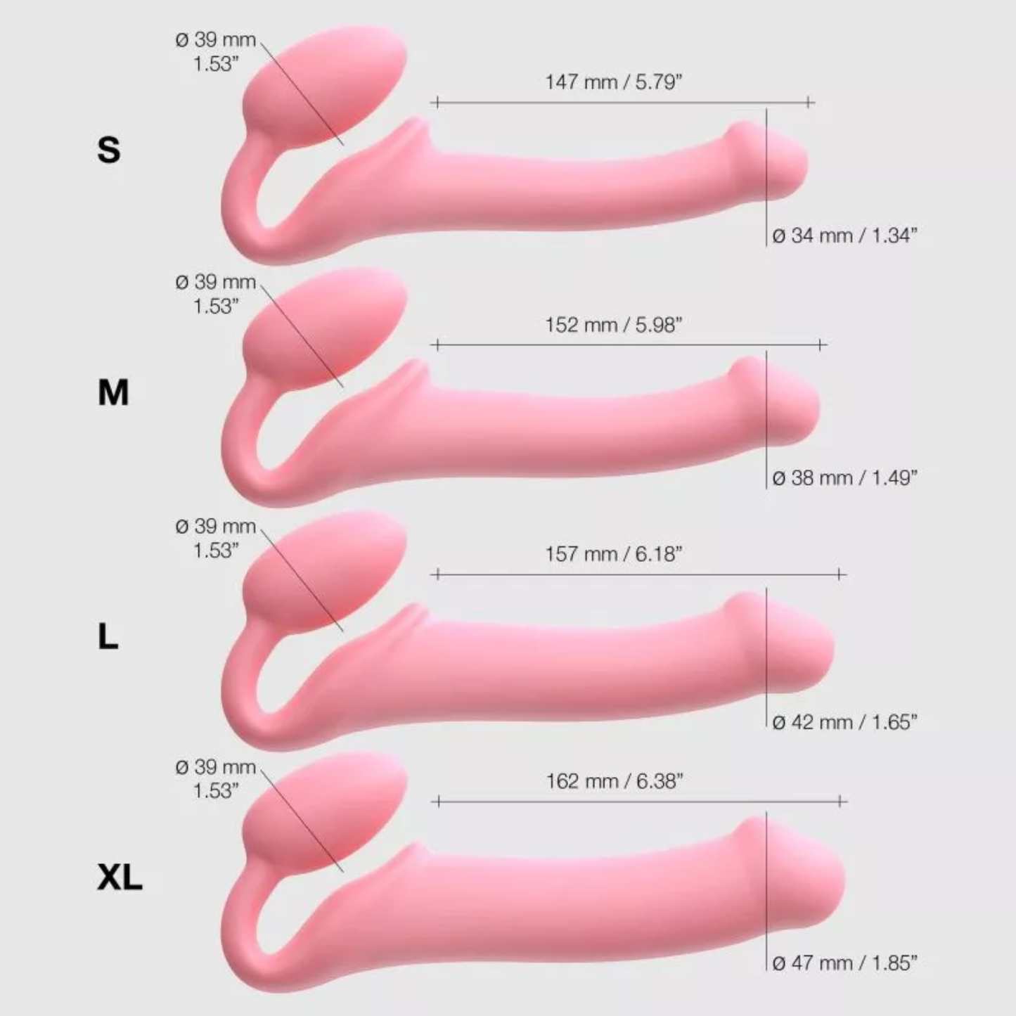 Bendable Strapless Strap-On