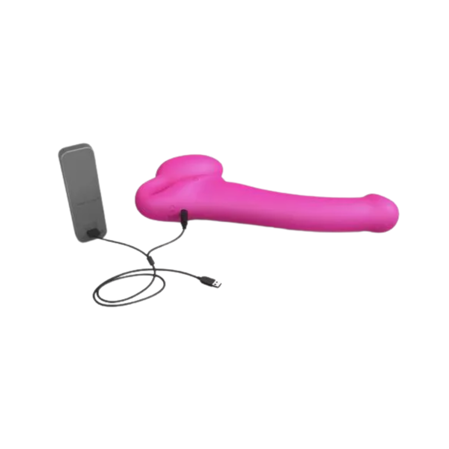 Bendable Vibrating Strapless Strap-On
