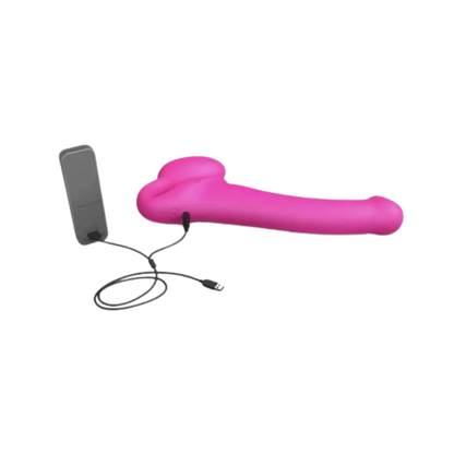 Bendable Vibrating Strapless Strap-On