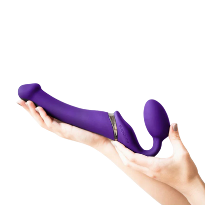 Bendable Vibrating Strapless Strap-On