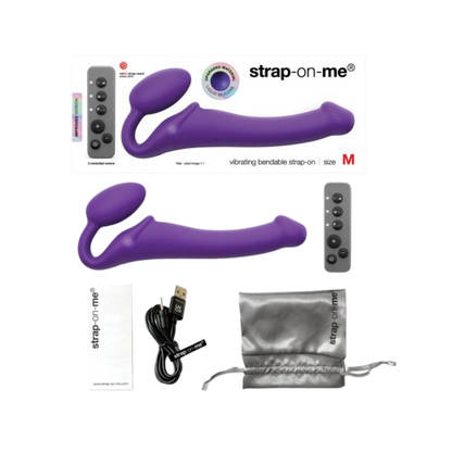 Bendable Vibrating Strapless Strap-On